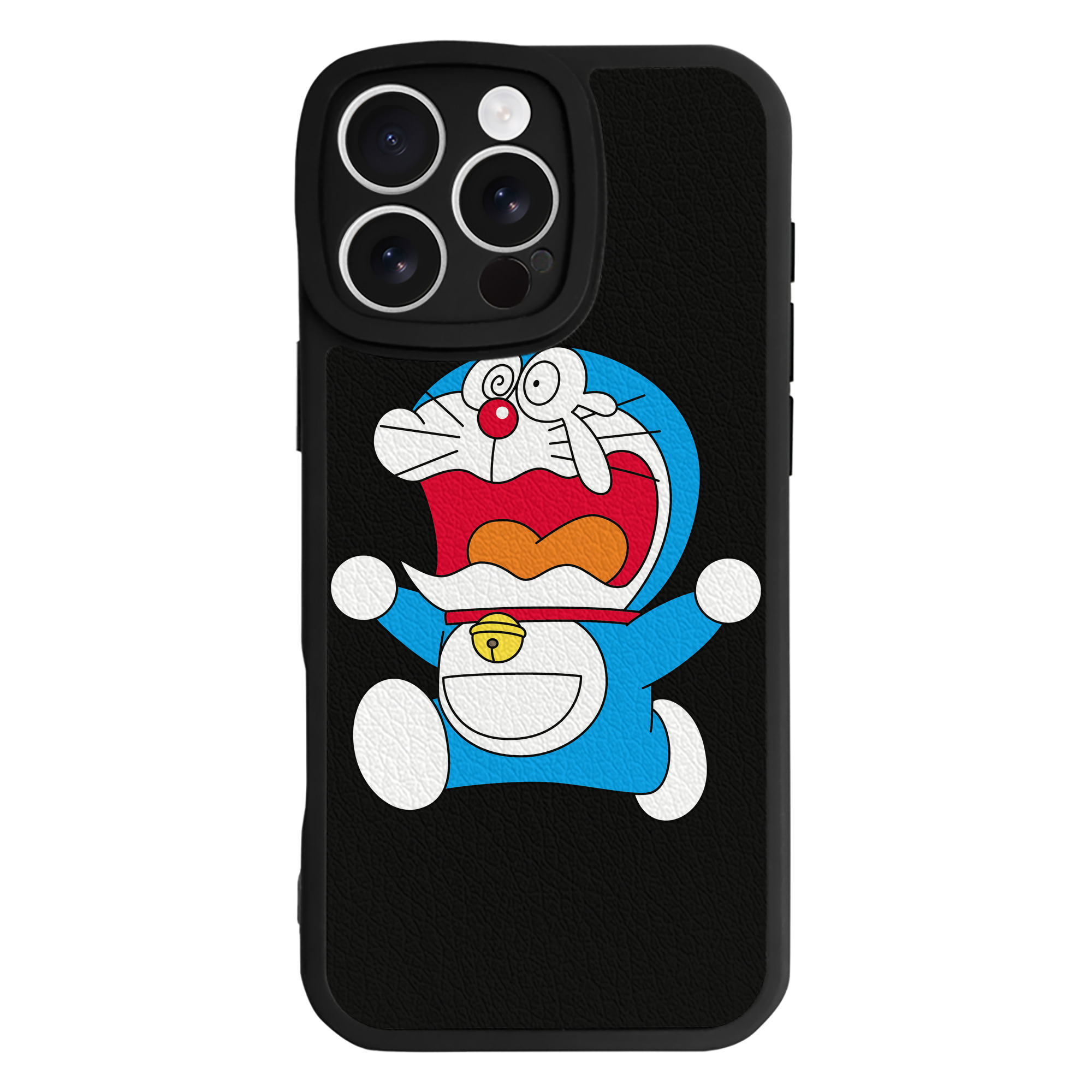 （画像用） ドラえもん Doraemon 【iPhone 16シリーズ対応】シリコンスマホケース（レザー調） 材質：シリコン